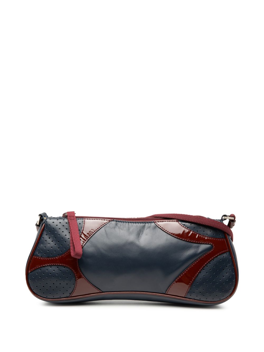 Prada 2000-2025 Patent Trimmed Vitello Drive crossbody bag