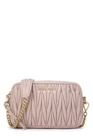 Miu Miu Pink Nappa Crossbody