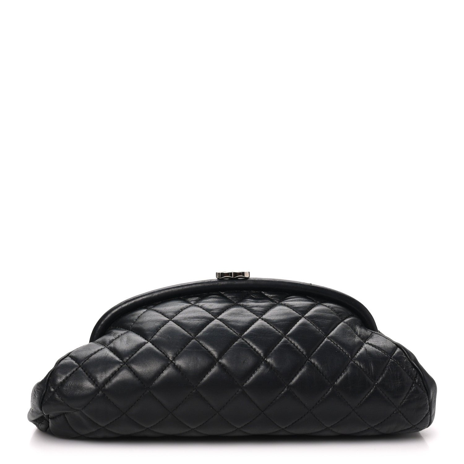 Chanel Lambskin Quilted Timeless Clutch Black