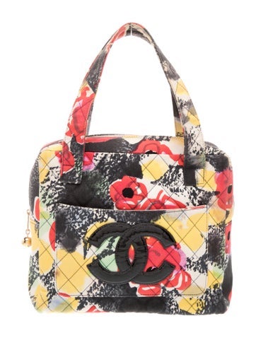 Floral Canvas Handle Bag