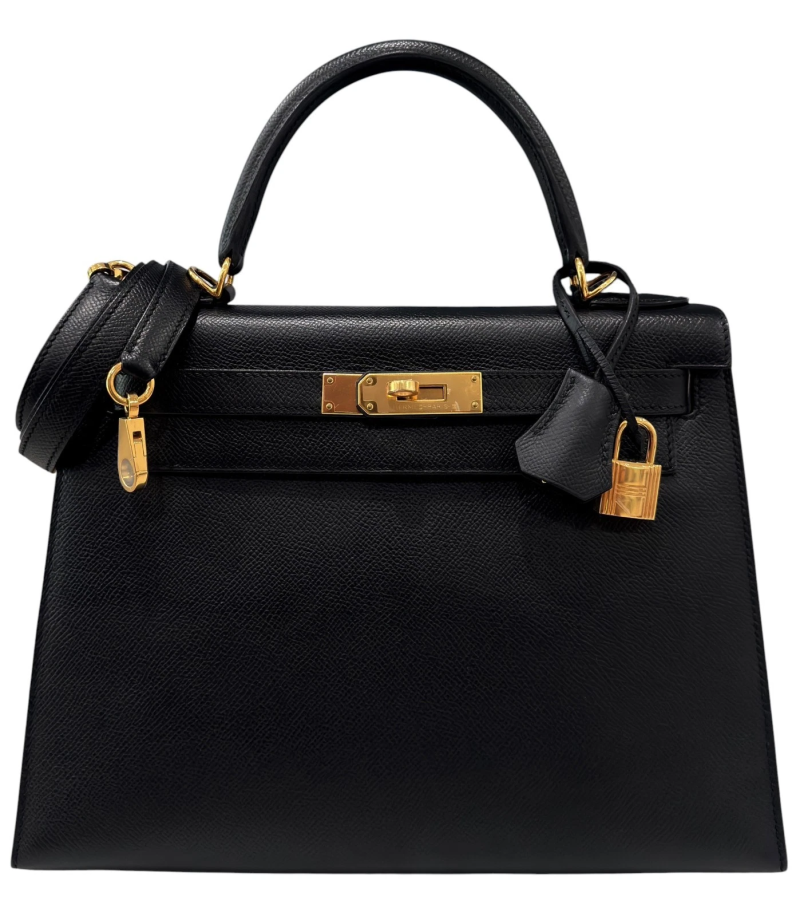 Black Epsom Sellier Kelly 28 Gold Hardware, 2018