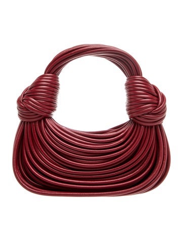 Leather Tubular Double Knot Bag Mini