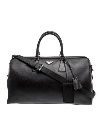 Enameled Metal Triangle Weekender Bag