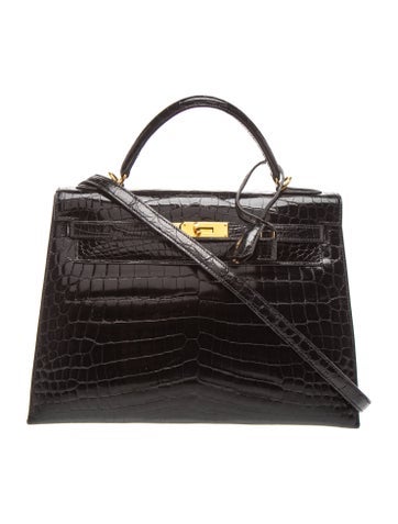 Hermes Shiny Niloticus Kelly Sellier 32
