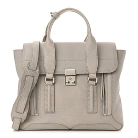 3.1 Phillip Lim Textured Calfskin Medium Pashli Satchel Feather