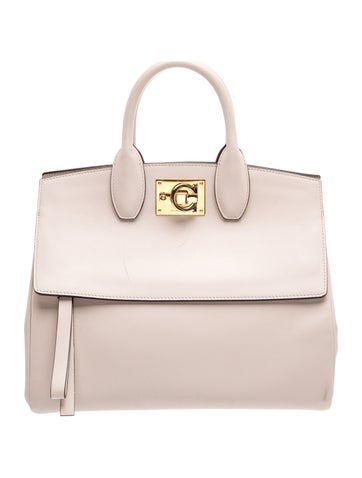 Leather Top Handle Bag