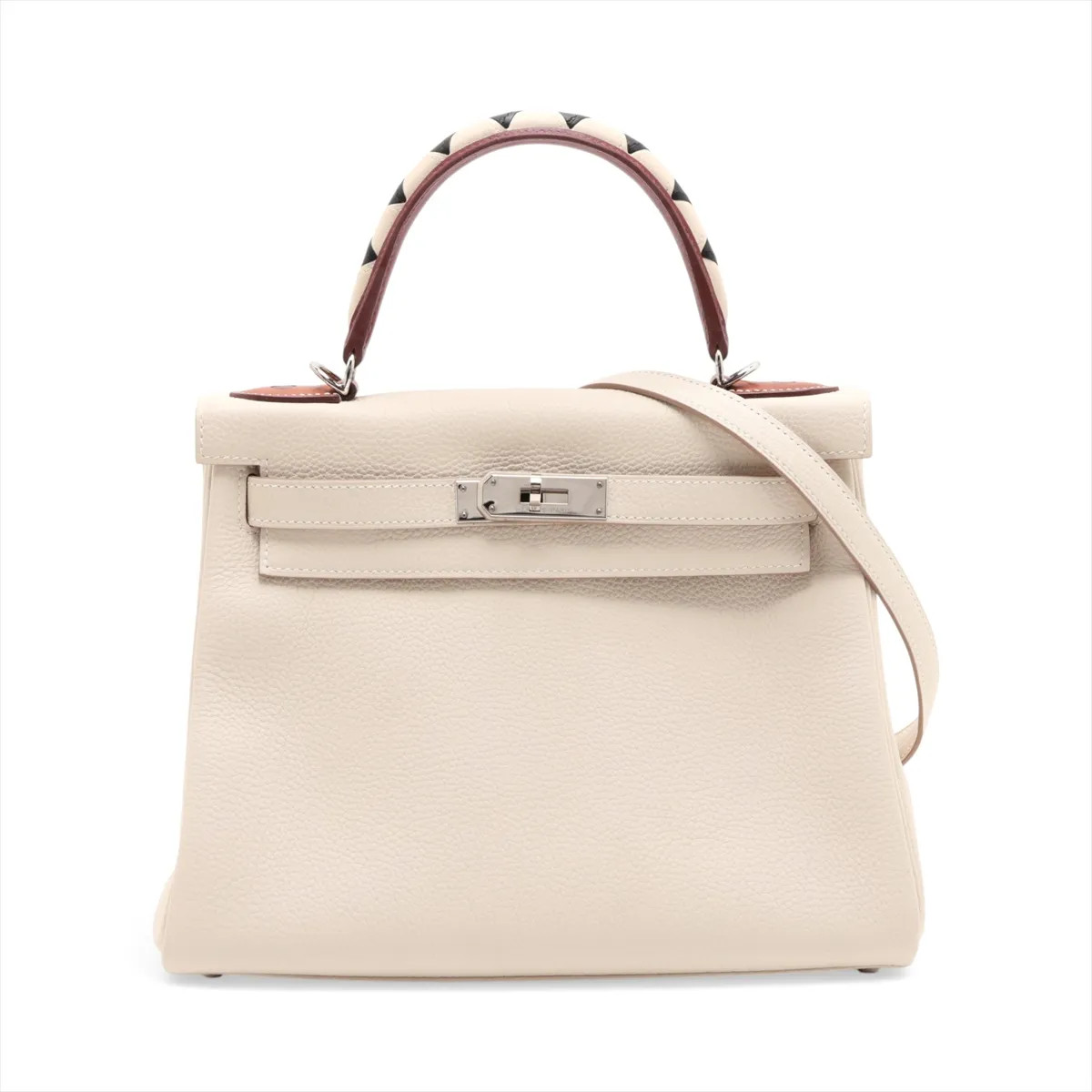 Hermès Kelly Gallop 28 Togo×Sombrero×Barenia×Vausift Kure x Rouge Ash x Fauve x