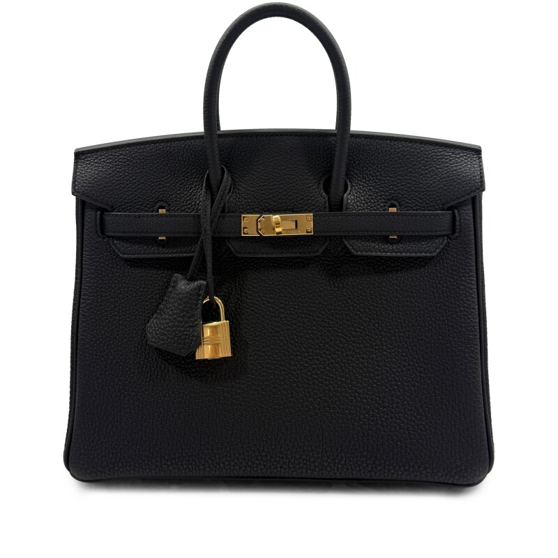 Hermes Black Togo Birkin 25 Gold Hardware, 2025