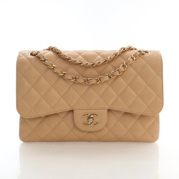 Calfskin Classic Double Flap Bag Jumbo