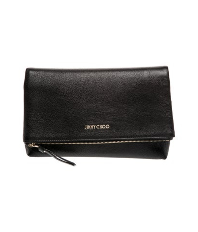 Jimmy Choo Choo Leather Clutch