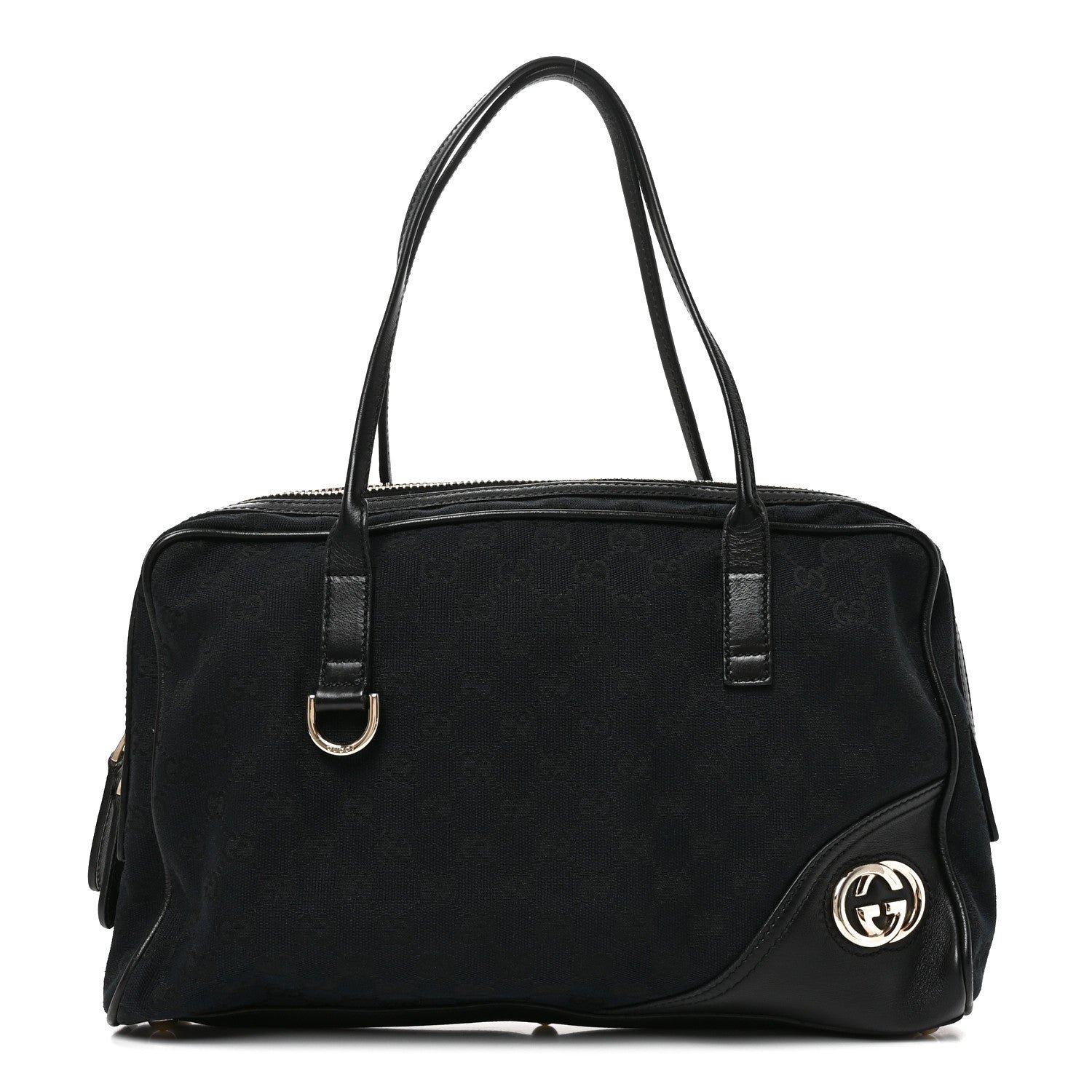 Gucci Monogram Medium New Britt Boston Black