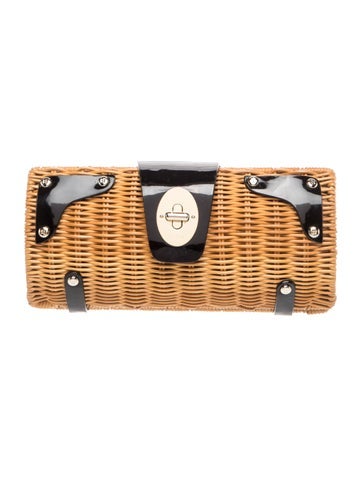 Kate Spade Rattan Clutch