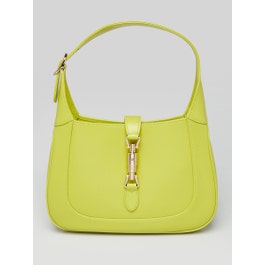 Gucci Green Smooth Calfskin Leather Jackie 1961 Small Shoulder Bag