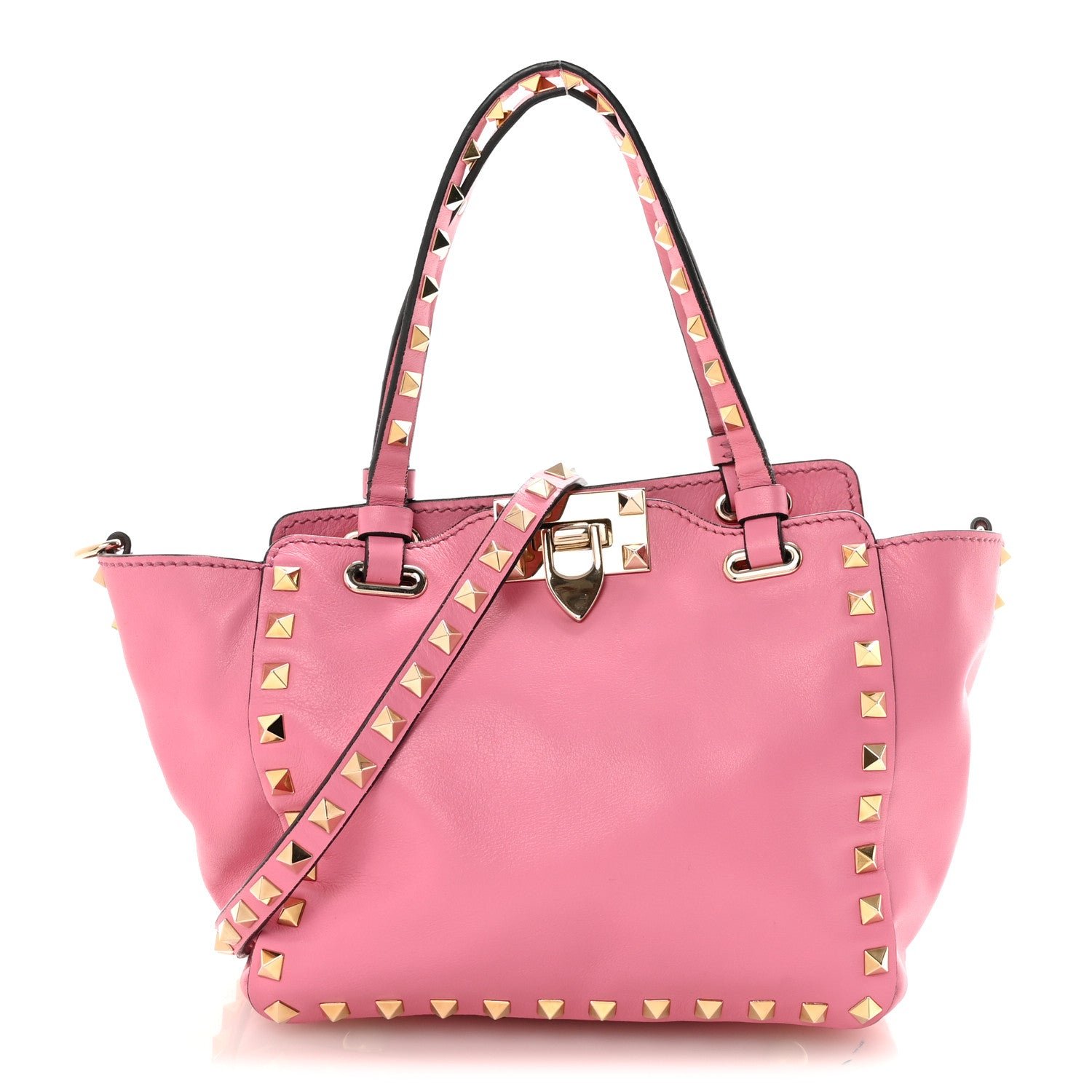 Valentino Garavani Vitello Mini Rockstud Tote Ninphea