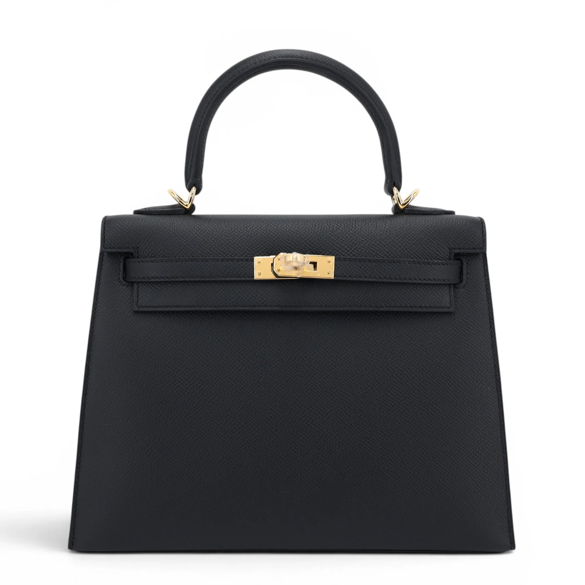 Brand New ( Rank N ) HERMÈS Kelly 25 Sellier Noir (89) Epsom Gold hardware K (2025)