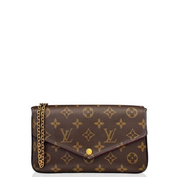 Coated Canvas Pochette Felicie Chain Wallet
