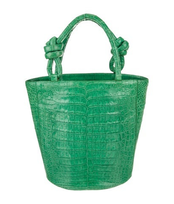 Nancy Gonzalez Gonzalez Embossed Leather Top Handle Bag