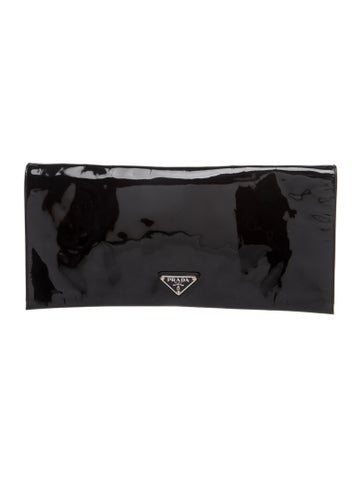 Enameled Metal Triangle Clutch