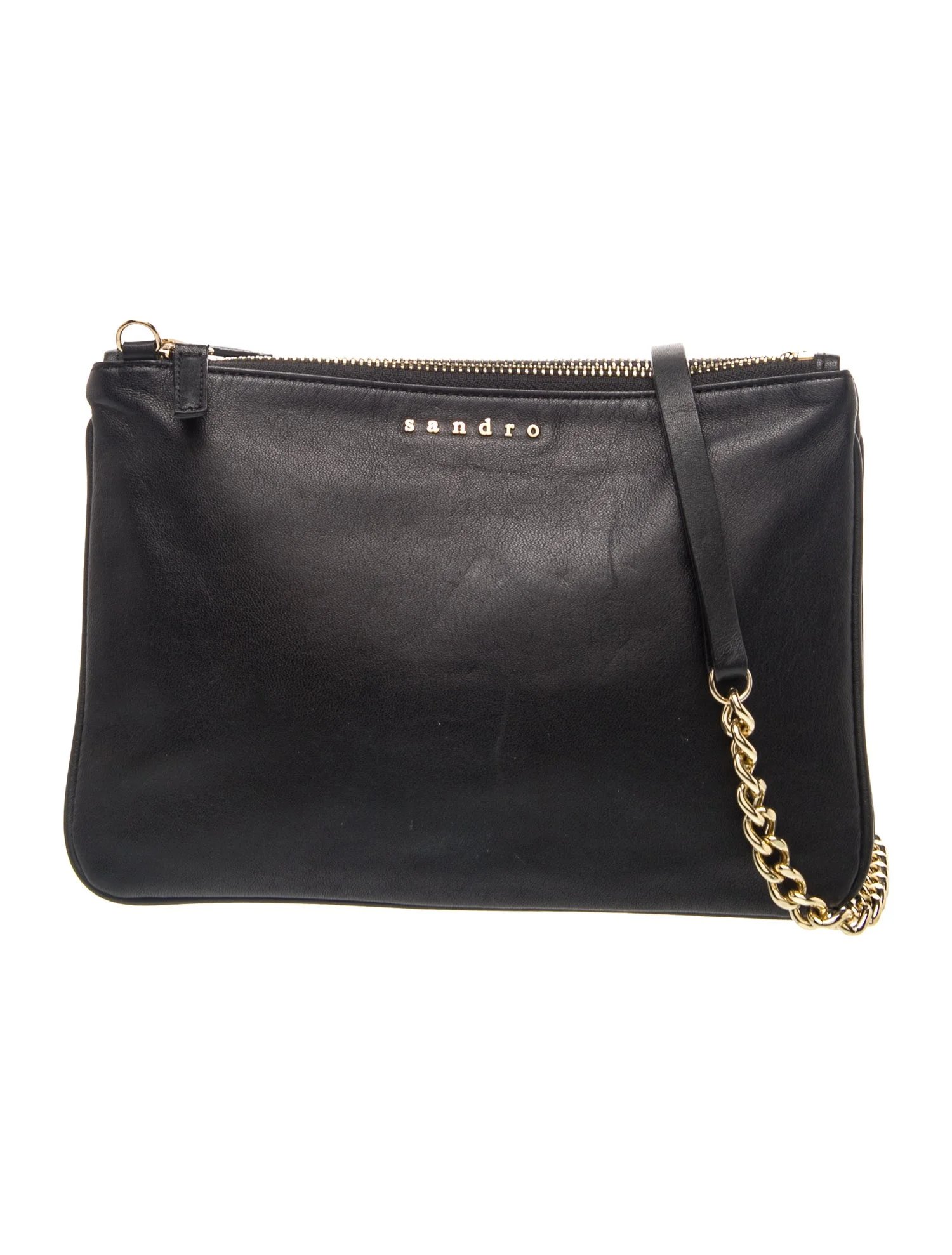 Sandro Leather Crossbody Bag