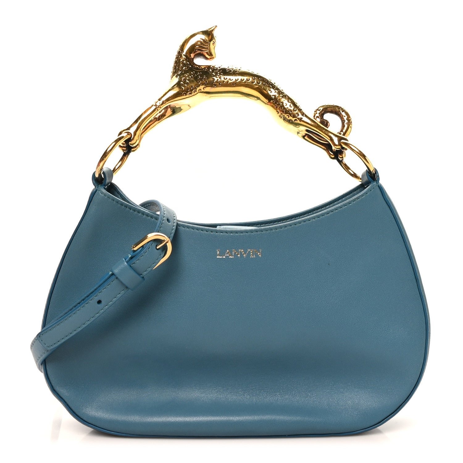 Lanvin Lanvin Lambskin Cat Hobo Jeans