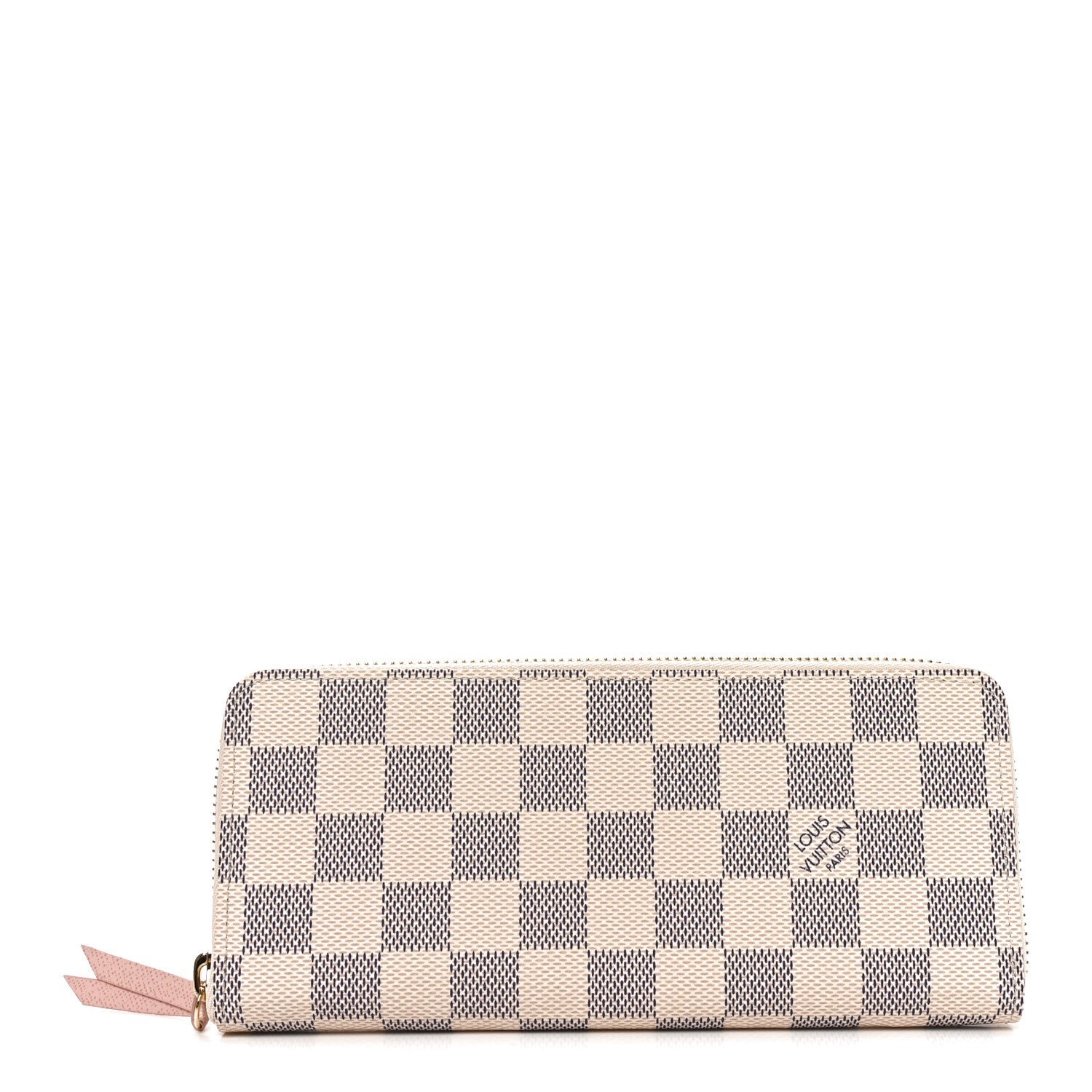 Louis Vuitton Damier Azur Clemence Wallet Rose Ballerine