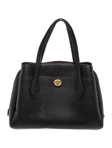 Leather Top Handle Bag