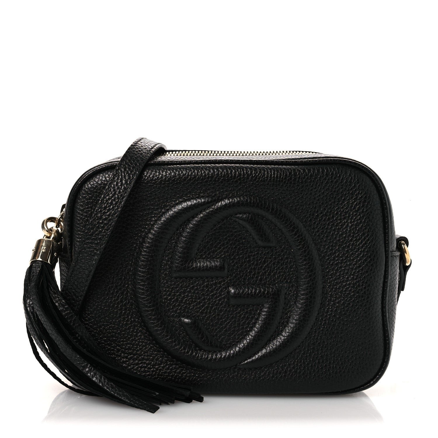 Gucci Pebbled Calfskin Small Soho Disco Bag Black