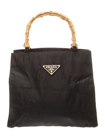 Tessuto Nylon Top Handle Bag