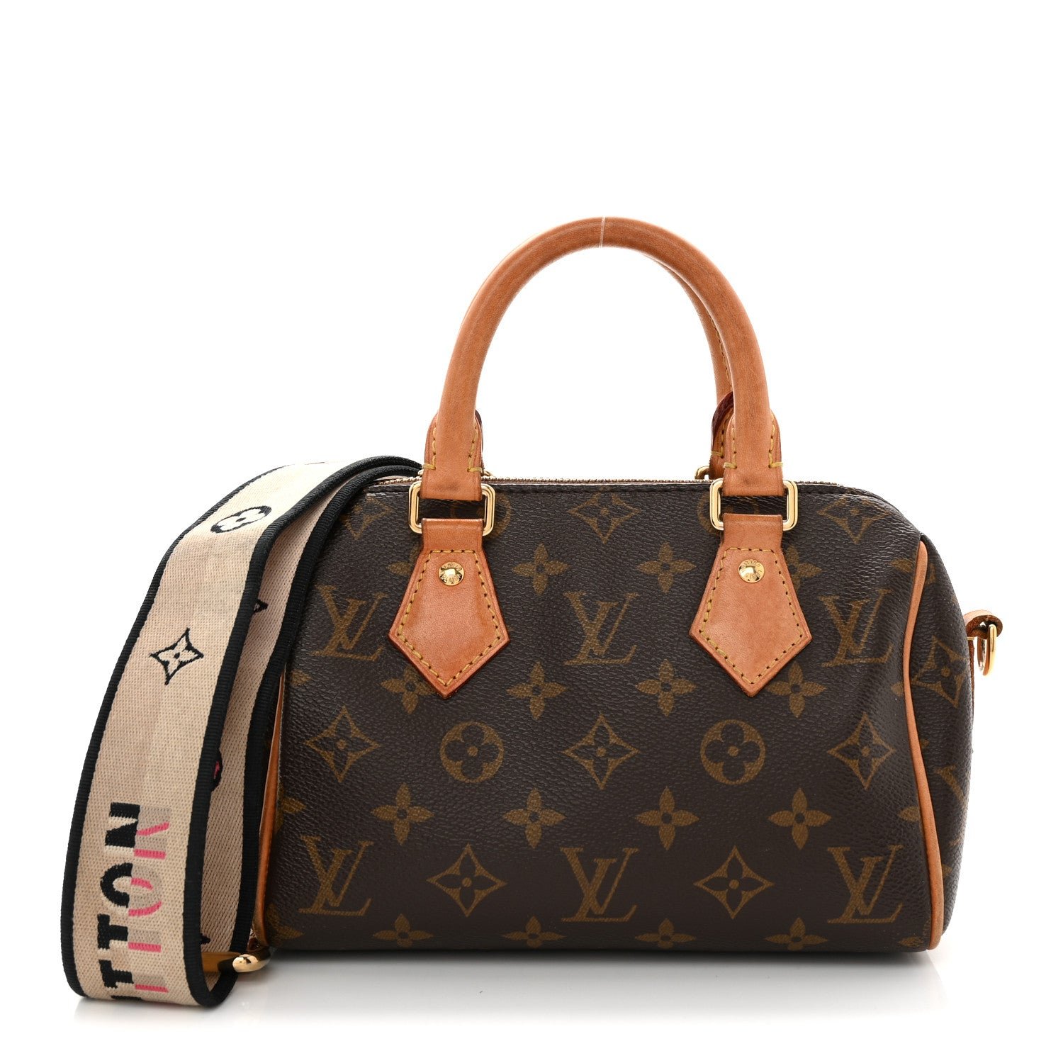 Louis Vuitton Monogram Speedy Bandouliere 20 Black