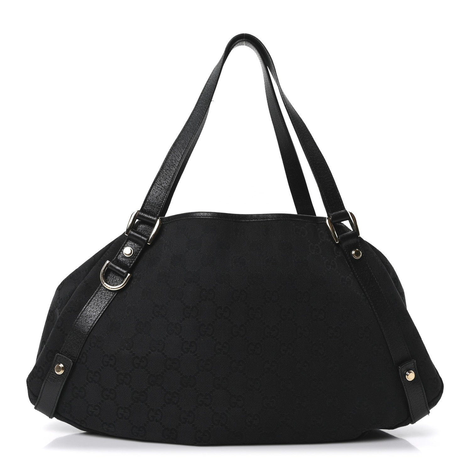 Gucci Monogram Medium Abbey Shoulder Bag Black