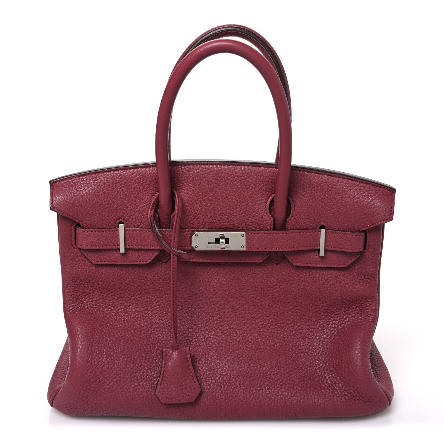 Hermes Taurillon Clemence Birkin 30 Bois de Rose