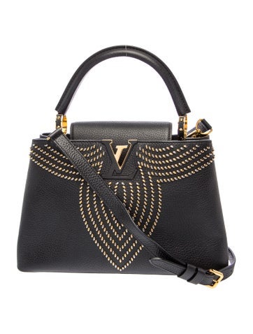 Taurillon Leather Fleur de Lys Capucines PM