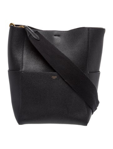 Celine Leather Seau Sangle Medium