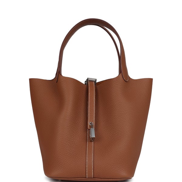 Hermes Hermes Picotin Lock 22 Gold Clemence Palladium Hardware