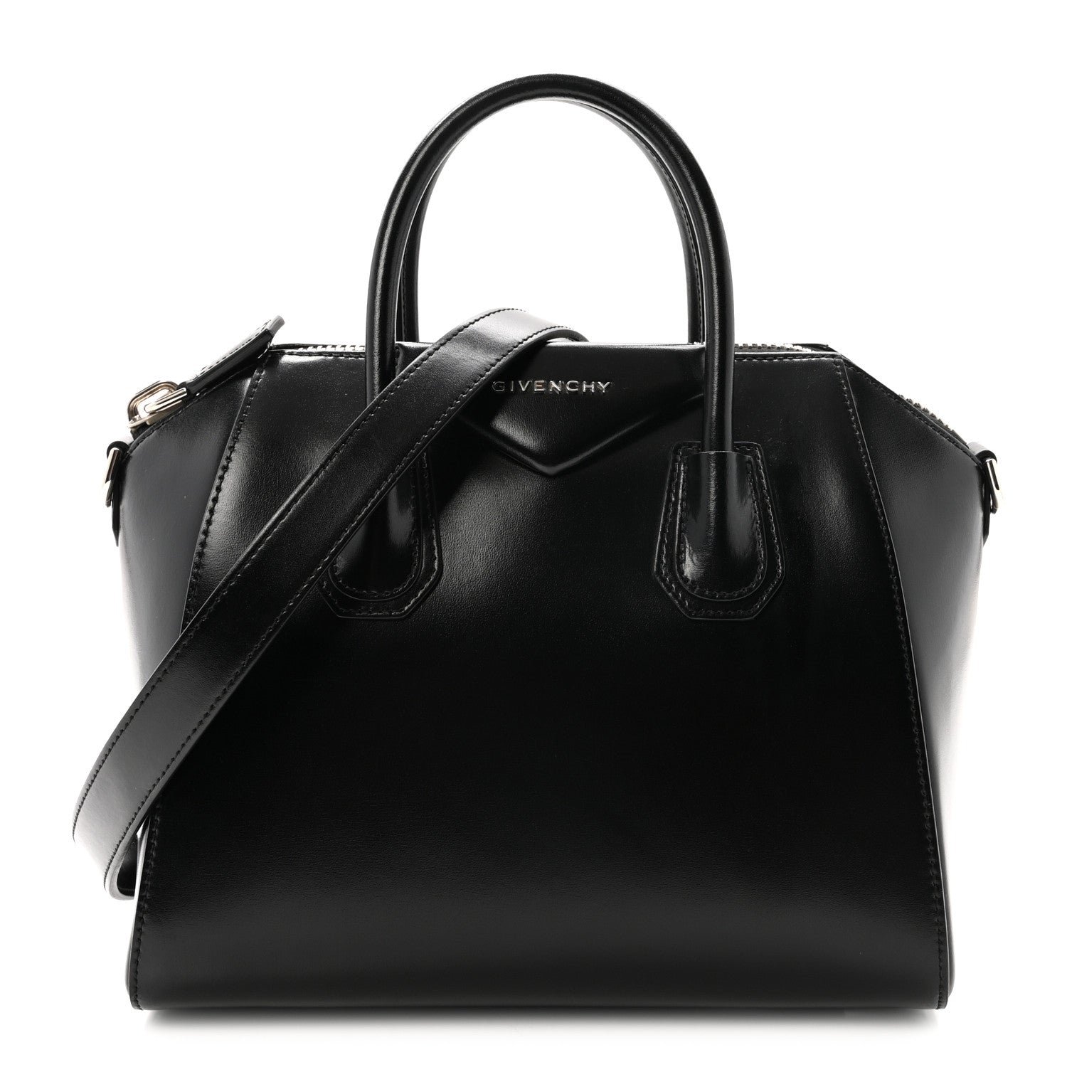 Givenchy Shiny Lord Calfskin Small Antigona Black