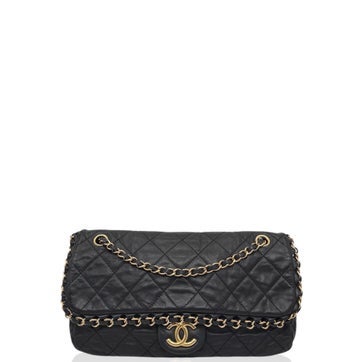 Calfskin Flap Shoulder Bag
