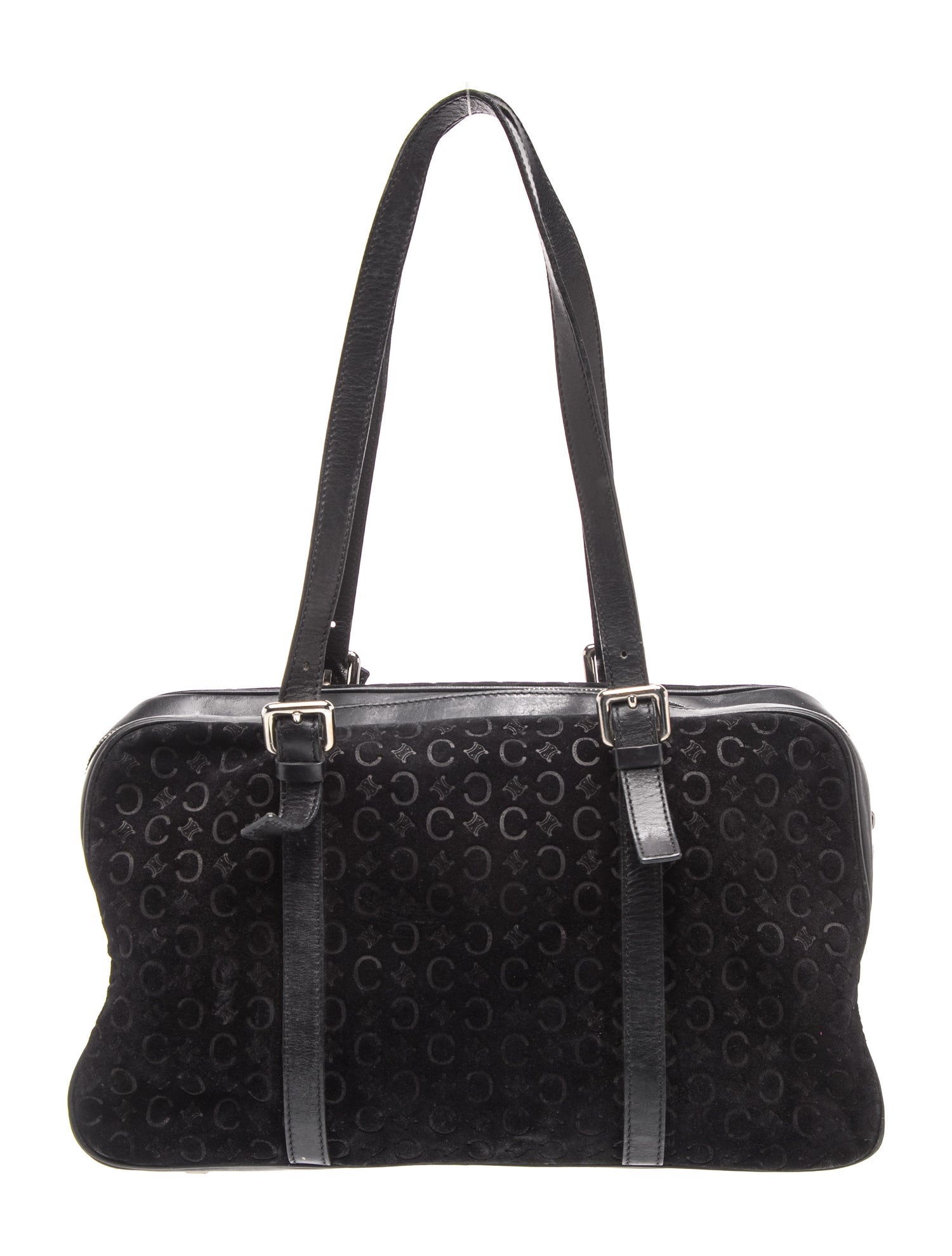 Monogram Vintage Blade Suede/ Leather Macadam Shoulder Bag