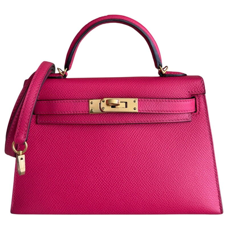 Rose Extreme Epsom Mini Kelly 20 II Gold Hardware, 2018