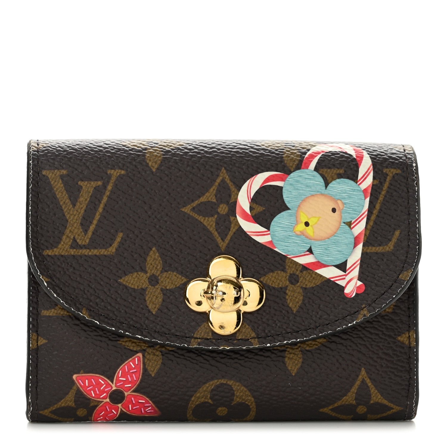 Louis Vuitton Monogram 2024 Christmas Animation Candy Factory Rosalie Coin Purse Candy Red