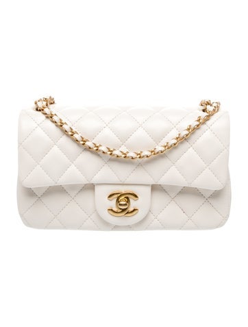 2026 Rectangular Mini Pearl Crush Flap Bag