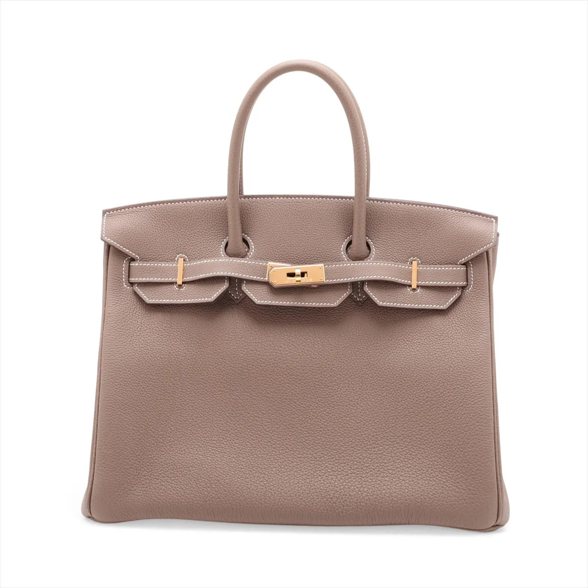 Hermès Birkin 35 Le Tournay Togo Etoupe Gold Metal Fittings