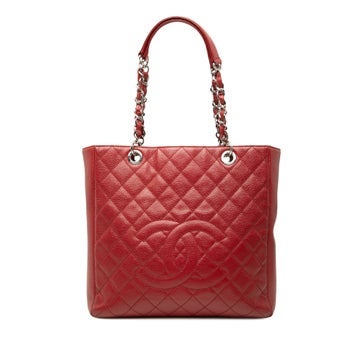 Caviar Calfskin Vertical Grand Shopping Tote