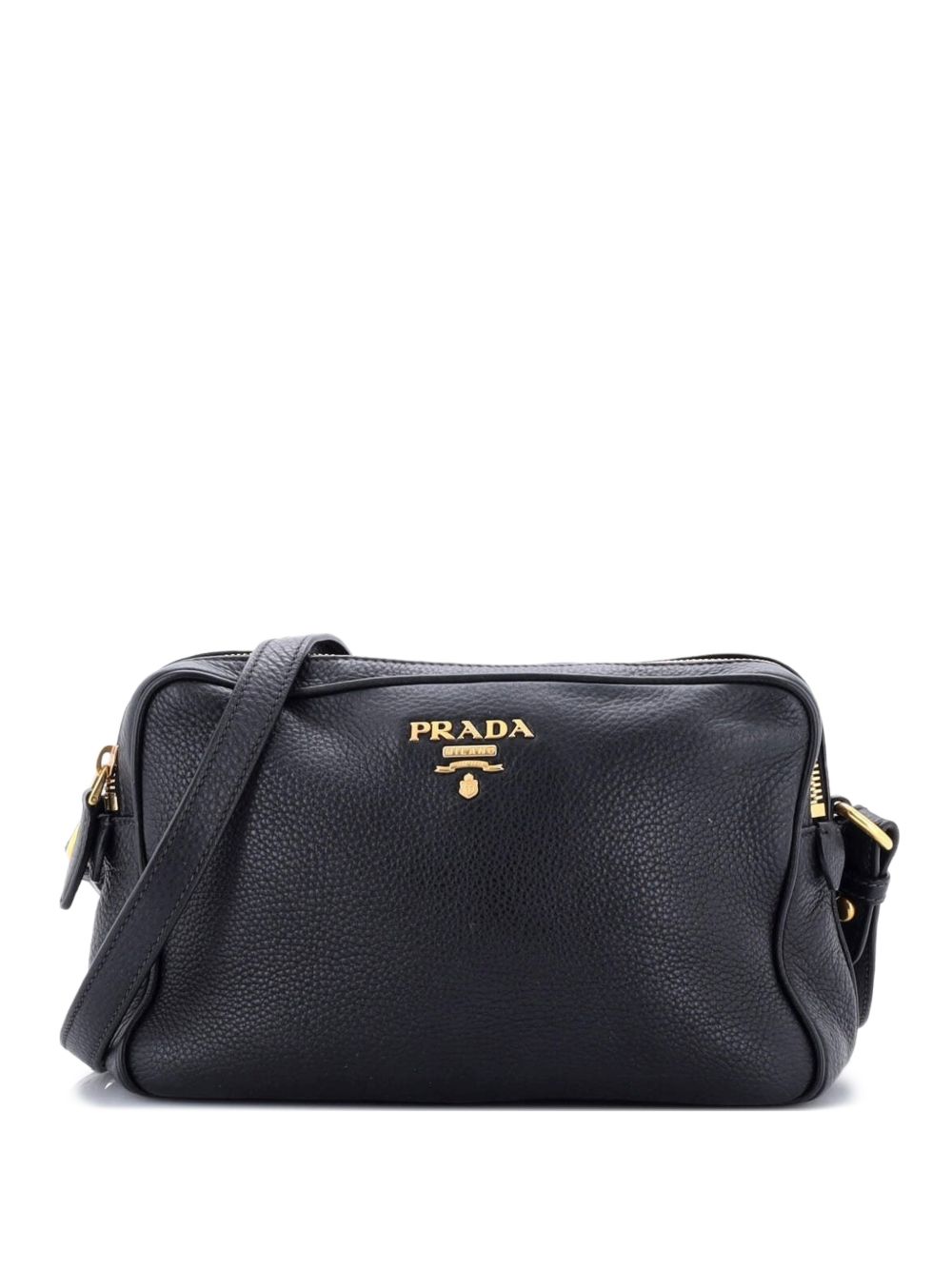 Double Zip Camera Bag Vitello Daino crossbody bag