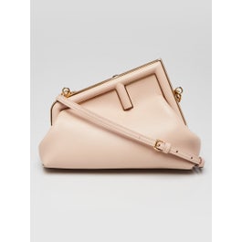 Fendi Beige Calfskin Leather Small First Bag 8BP129