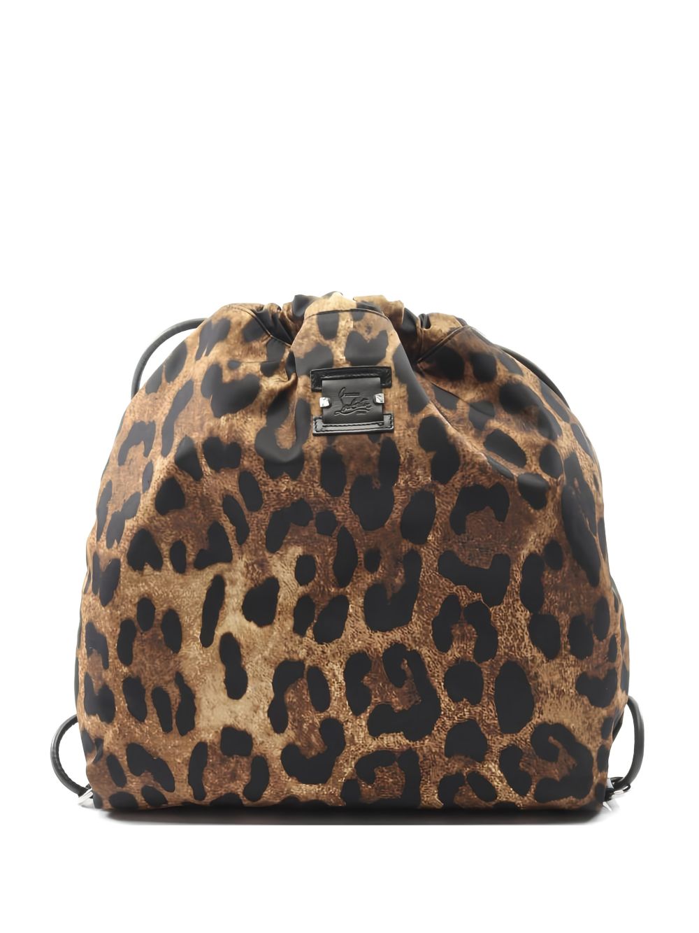 Christian Louboutin 2010s leopard-print backpack