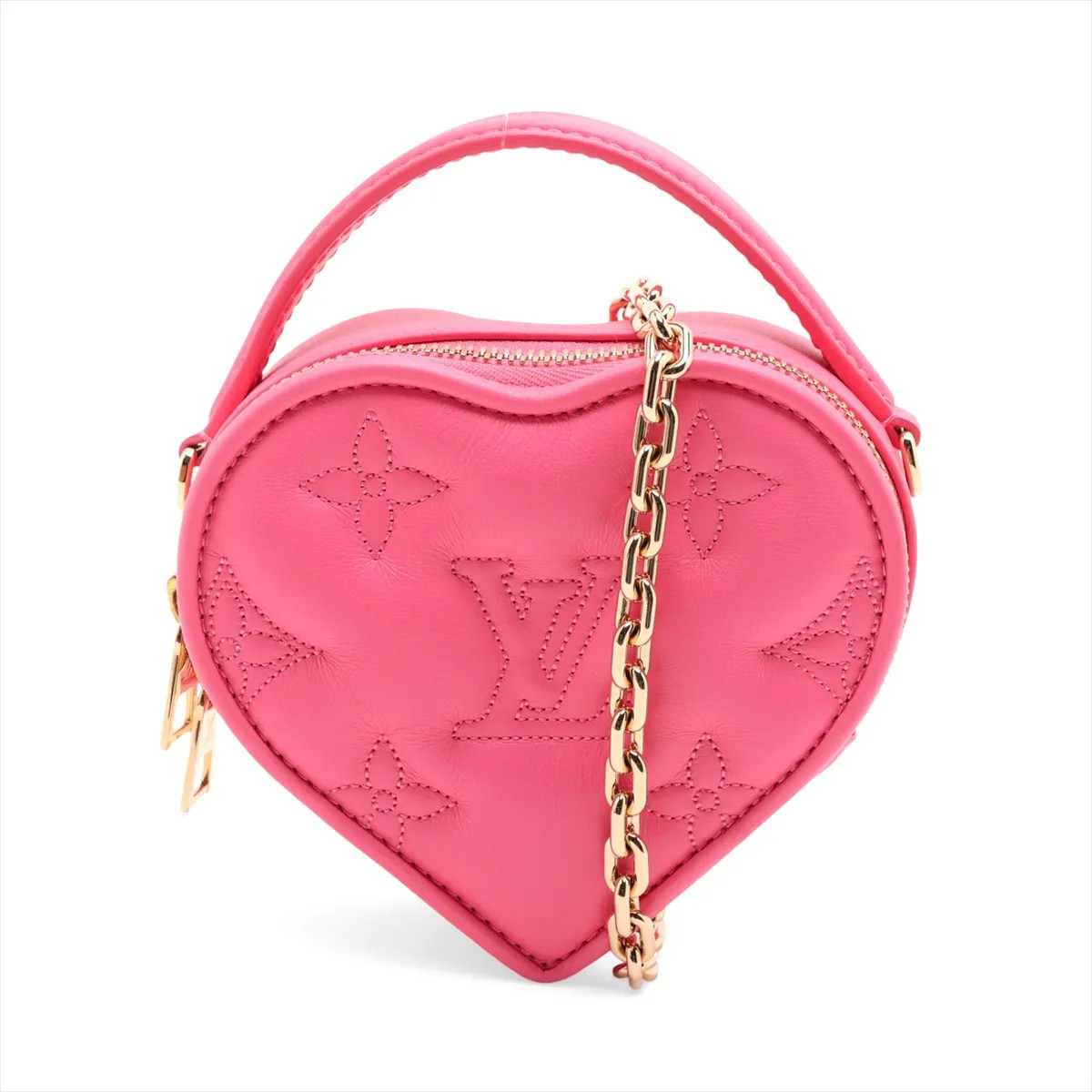 Louis Vuitton Bubble gram pop my heart pouch M81893 Pink There was an RFID respo