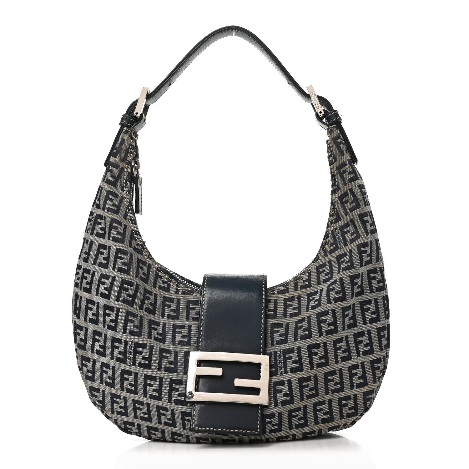 Fendi Zucchino Hobo Navy