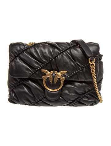 Pinko Leather Messenger Bag