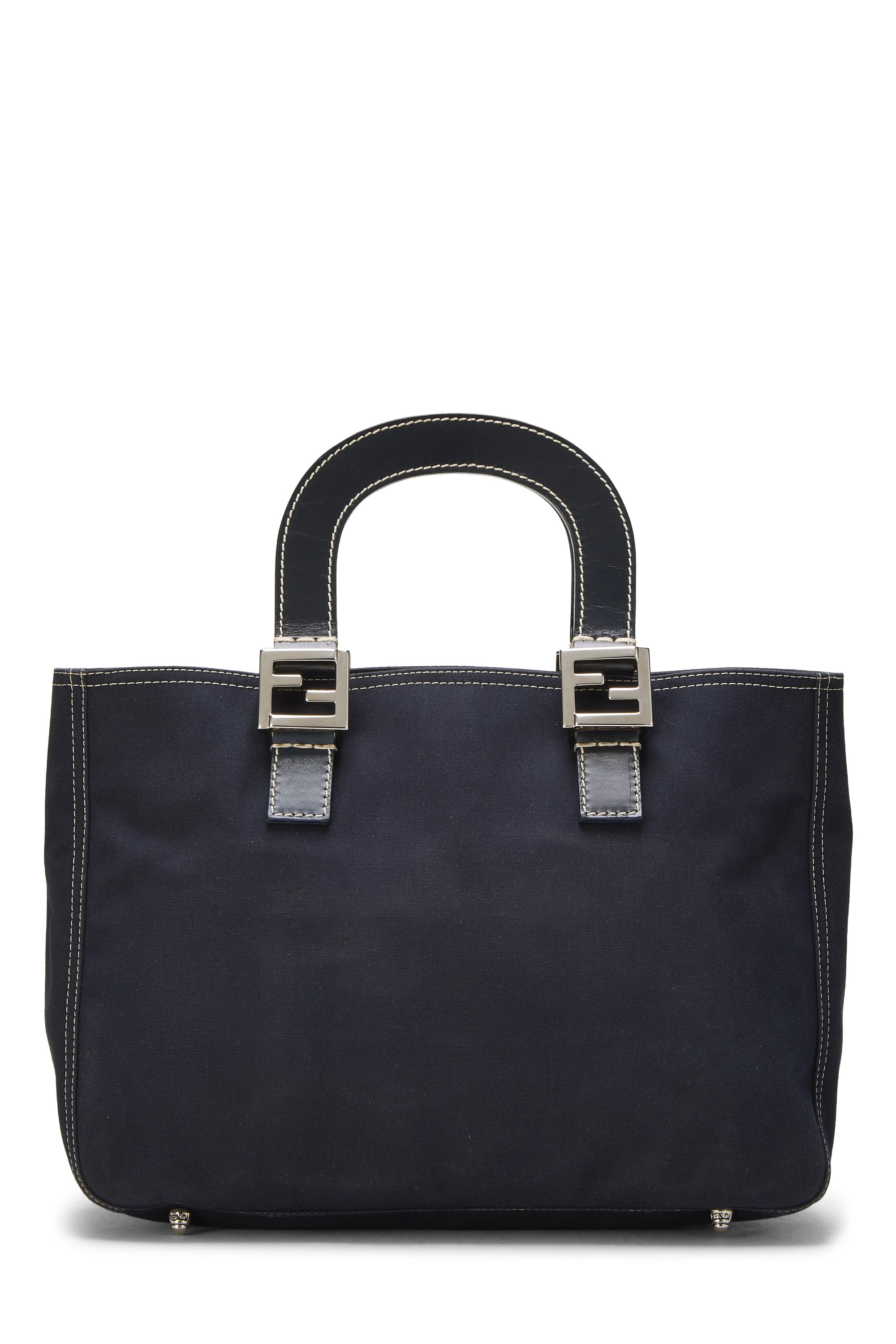 Navy Canvas Handbag
