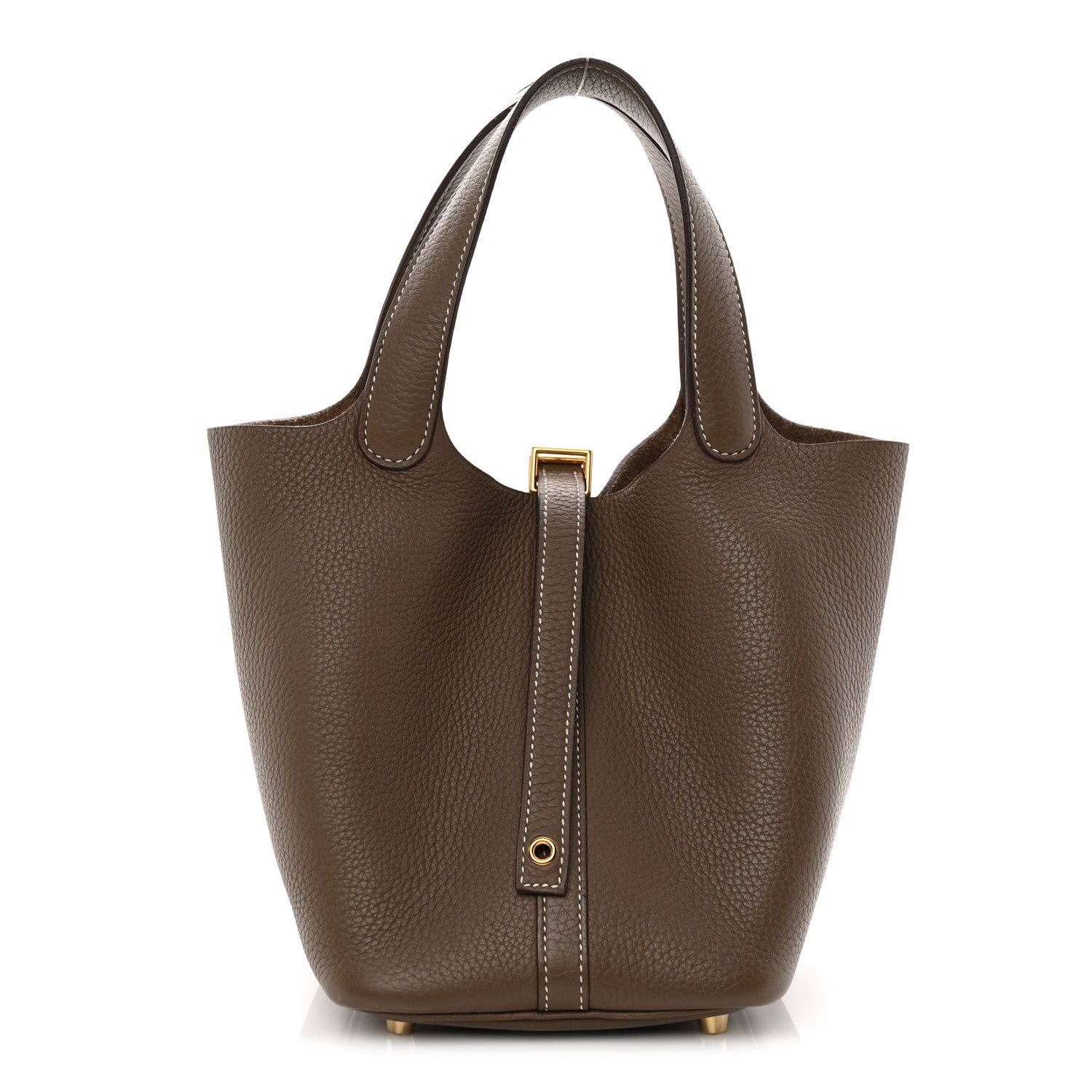 Hermes Taurillon Clemence Picotin Lock 18 PM Etoupe